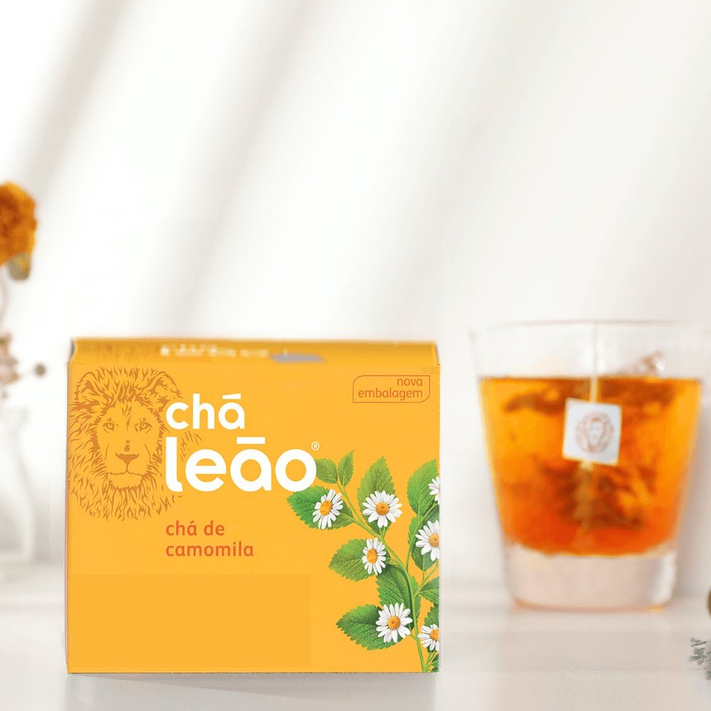 Kit 4 Chás Leão Camomila com 10 sachês - e - dona