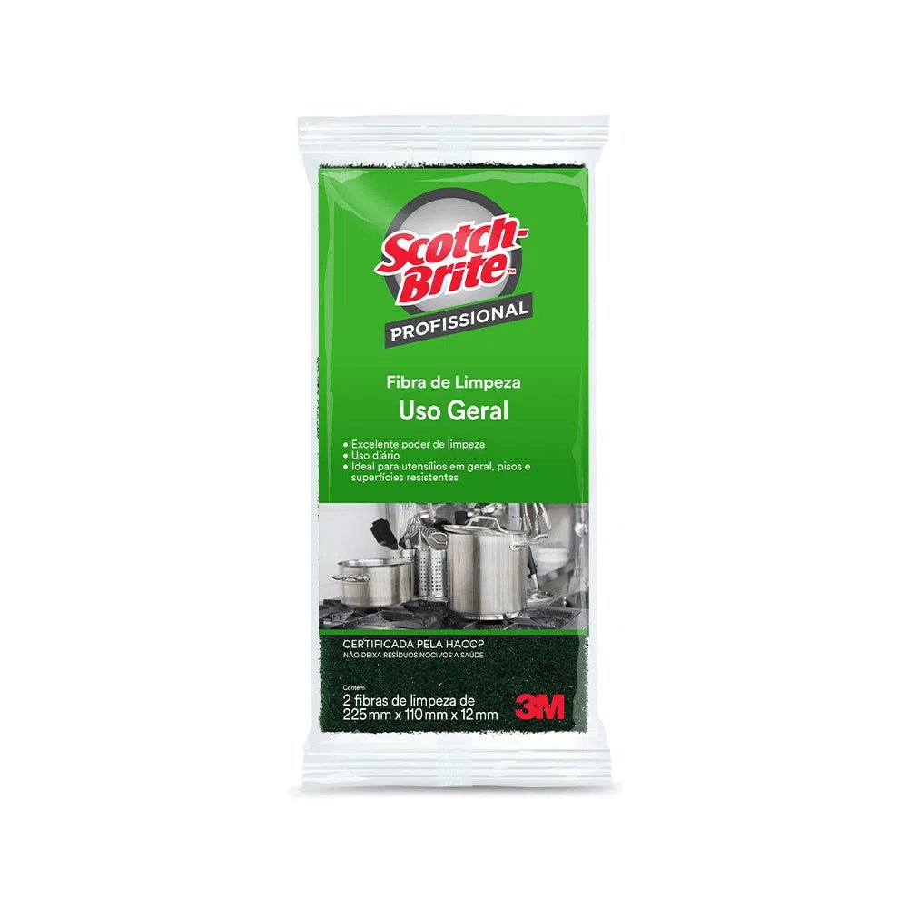 Kit 4 Pacotes de Fibra de Limpeza Uso Geral Scotch Brite com 2 unidades - e - dona
