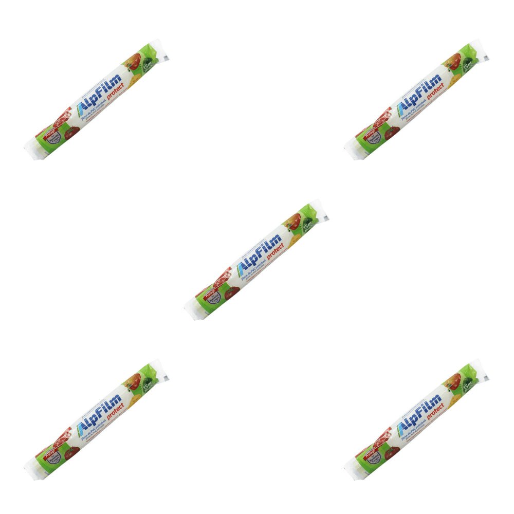 Kit 5 Pacotes de Filmes PVC 28cm x 15m Alpfilm - e - dona