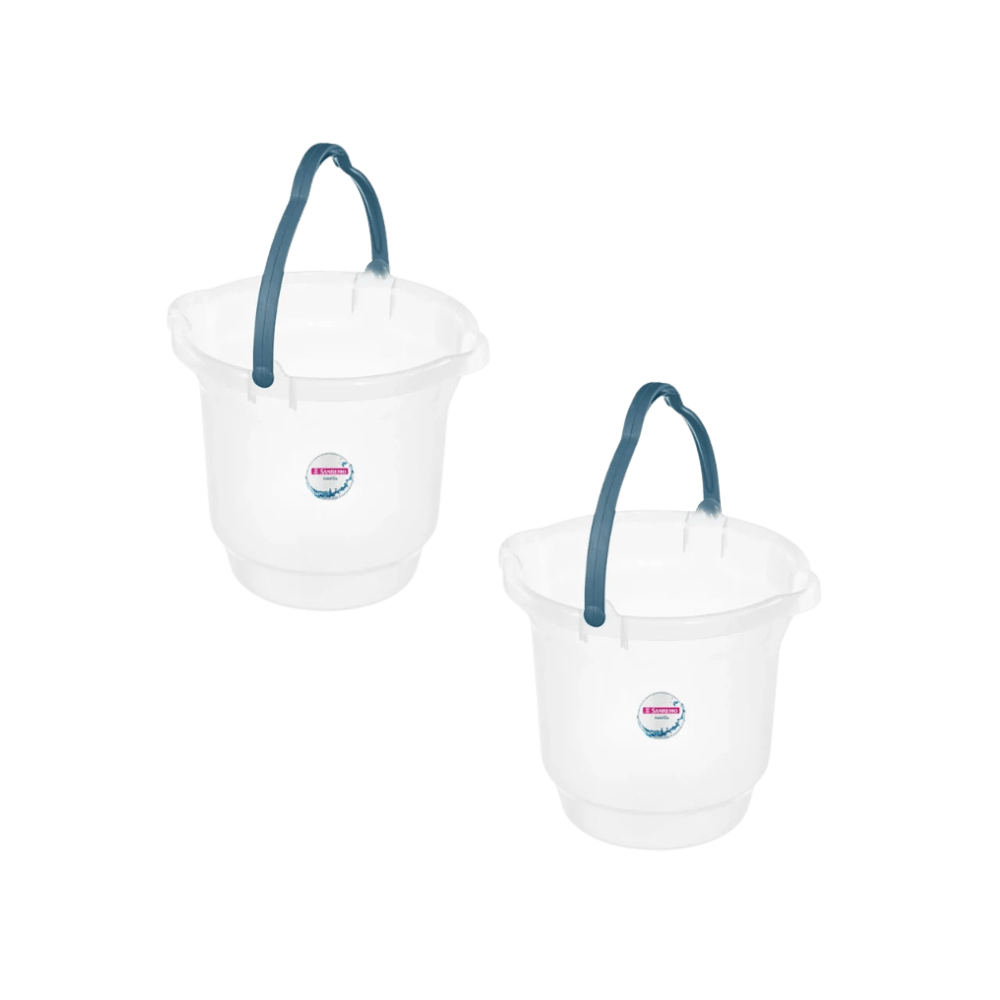 Kit com 2 Baldes 8,5L Sanremo Cristal - e - dona