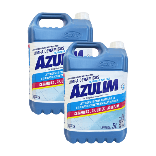 Kit com 2 Limpa Azulejo e Rejunte 5 Litros Cada Lavanda Azulim - e - dona