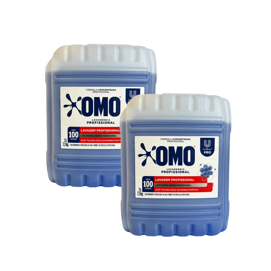 Kit com 2 Sabões Líquidos OMO Lavanderia Pro 7 Litros - e - dona