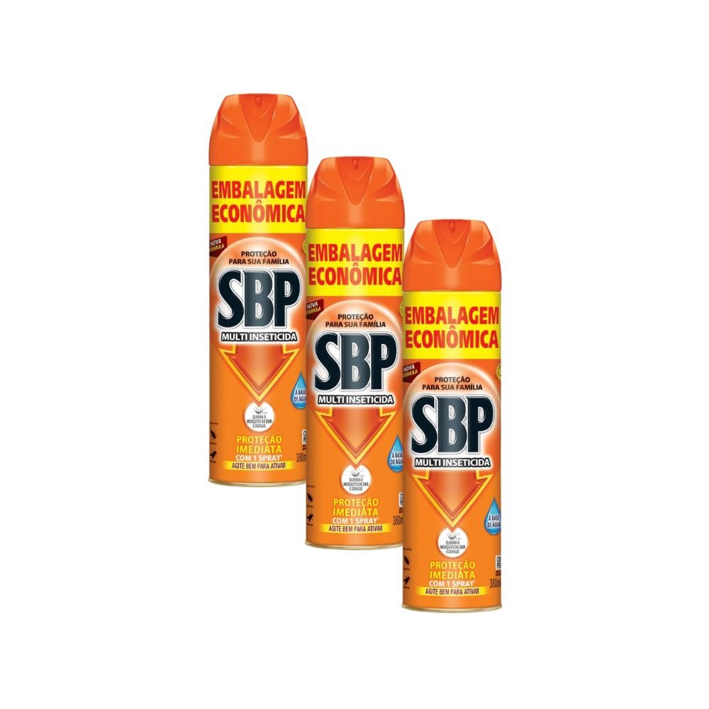 Kit com 3 Inseticidas SBP 380ml - e - dona