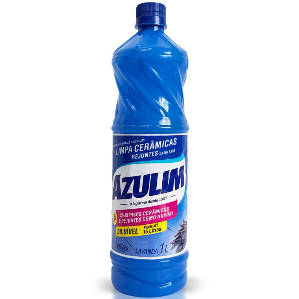 Kit com 3 Limpa Cerâmica Lavanda Azulim 1 Litro - e - dona