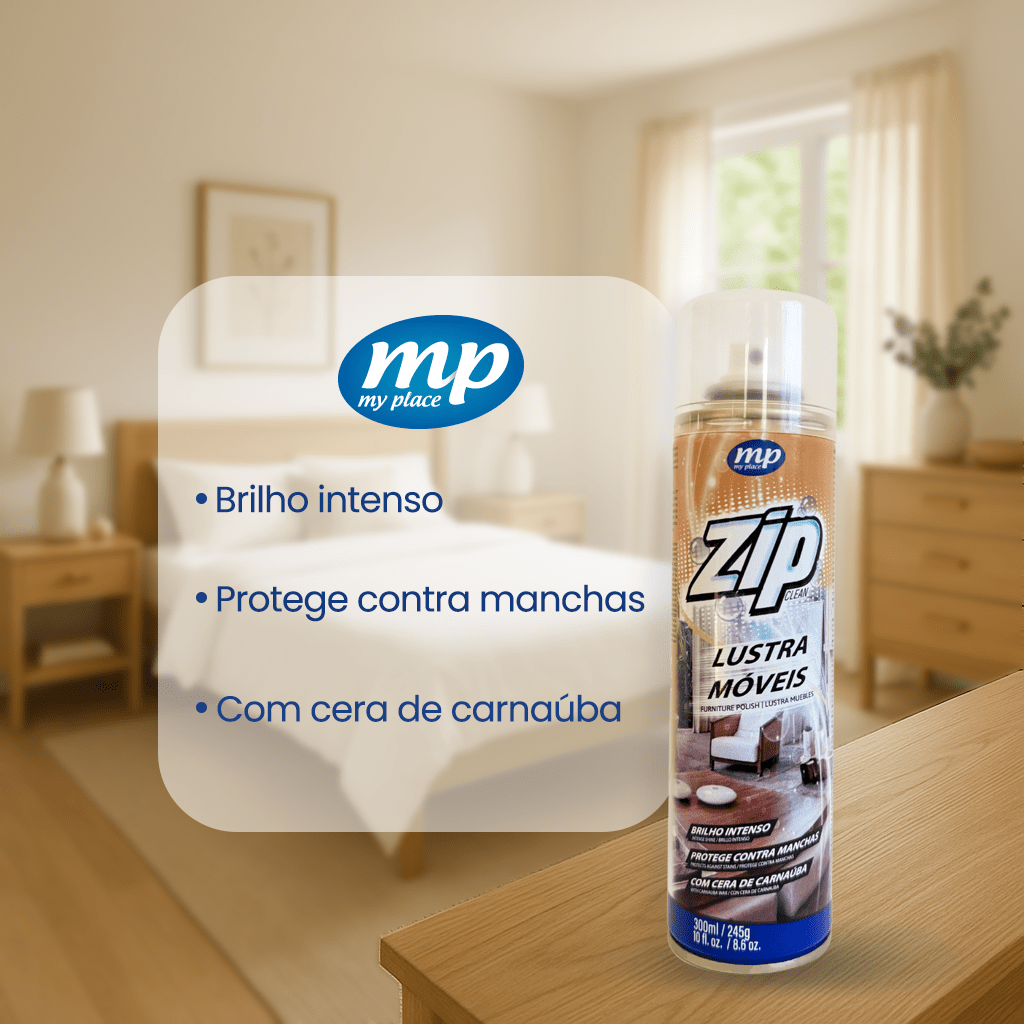 Kit com 3 Lustra Móveis Spray 300ml Zip - e - dona