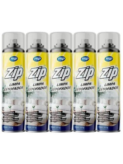 Kit com 5 Limpa Estofados Spray 300ml Zip - e - dona