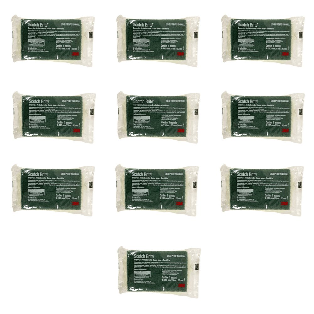 Kit de 10 Pacotes de Esponja Dupla Face Scotch Brite 1 unidade - e - dona