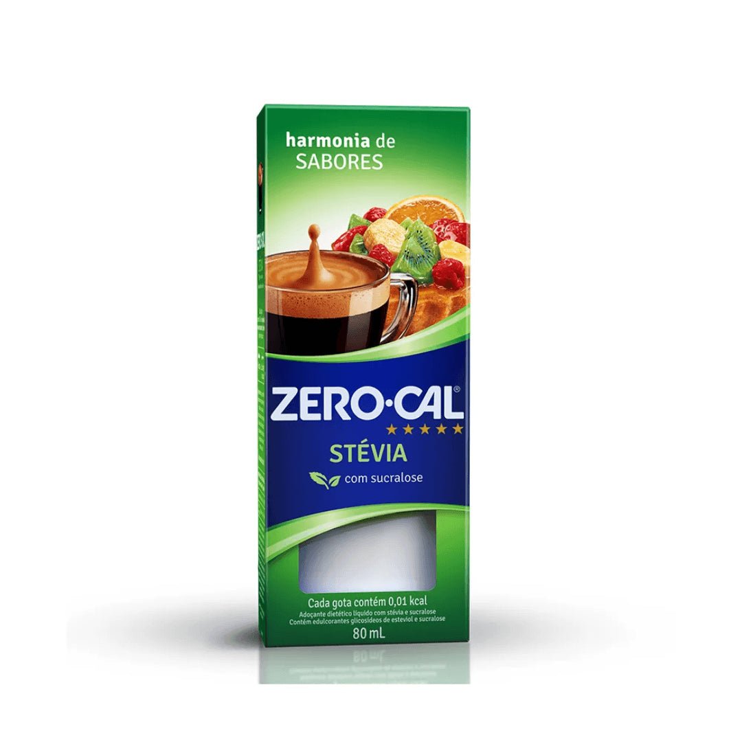 Kit de 2 Adoçantes líquido Zero Cal Stévia c/ Sucralose 80ml - e - dona