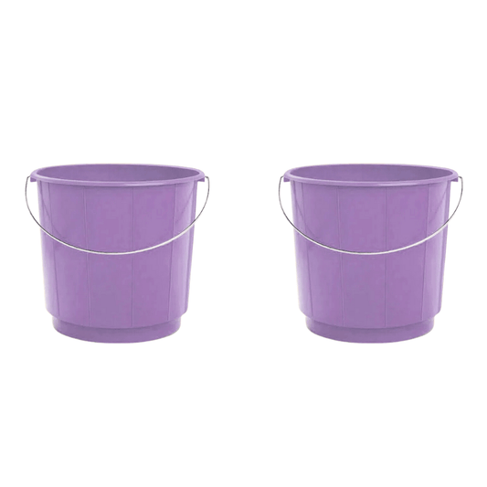 Kit de 2 Baldes 10L Alça de Plástico Arqplast - Cores Diversas - e - dona