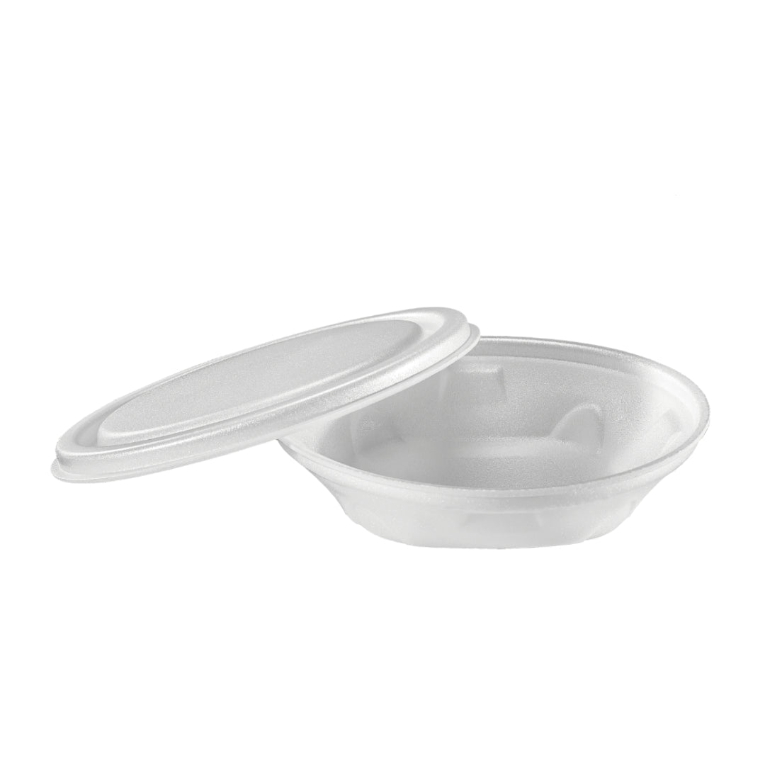 Kit de 2 Pacotes de Marmitex de Isopor 500ml sem tampa Bom Apetite com 50 unidades - e - dona