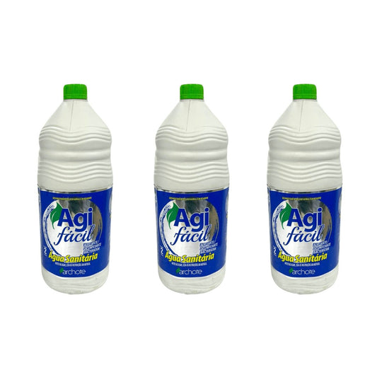 Kit de 3 Águas Sanitárias Agi Fácil Archote 2 Litros - e - dona