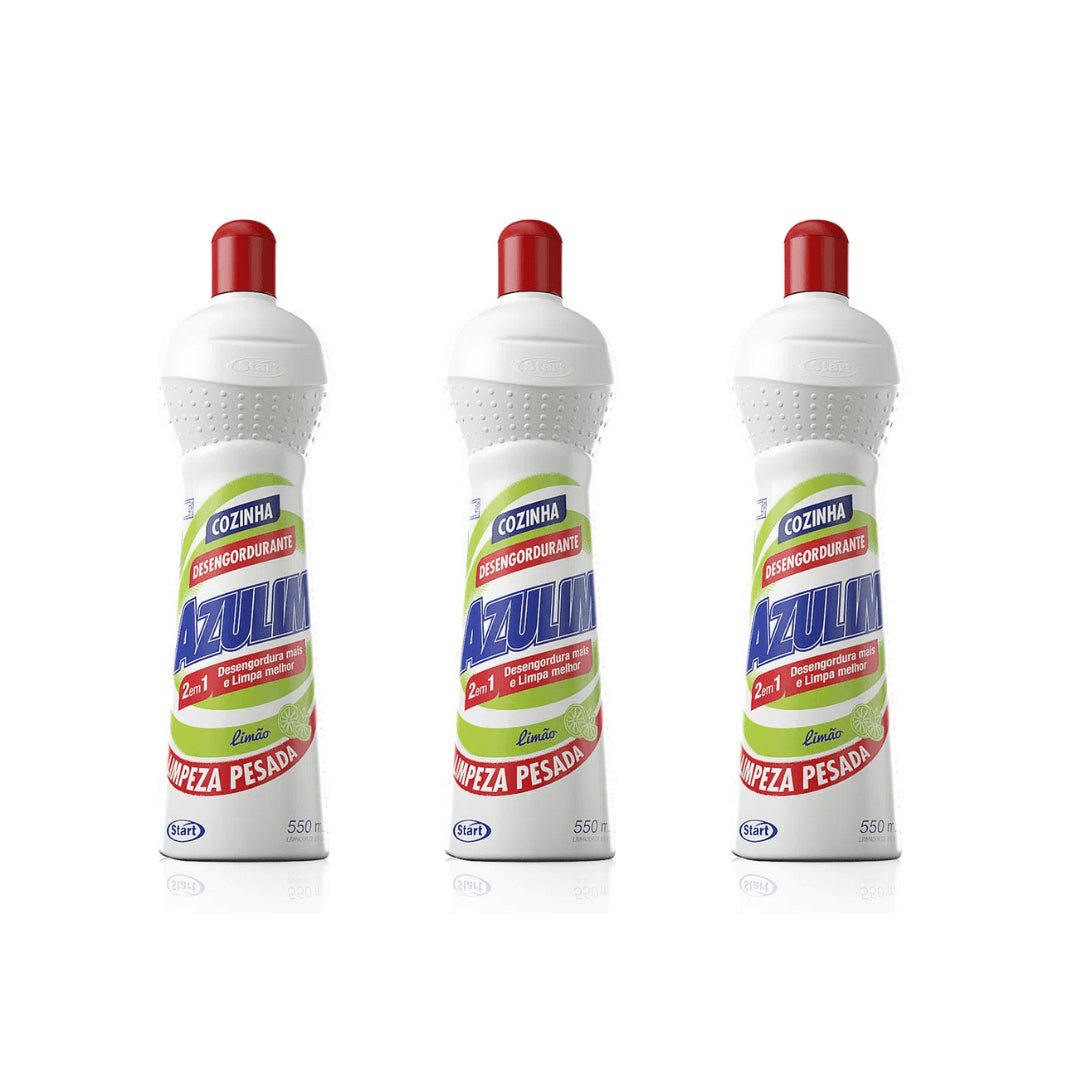 Kit de 3 Desengordurantes Limão Azulim 500ml - e - dona