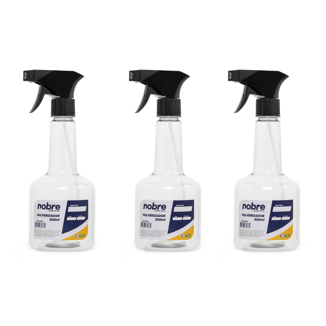 Kit de 3 Pulverizadores 500ml Nobre - e - dona