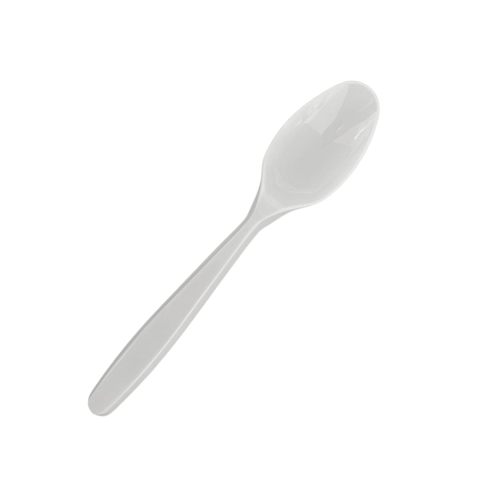 Kit de Colher para Refeição 17,5cm Branca Reforçada Biodegradável Goldenplast 2 Pacotes com 50 unidades - e - dona