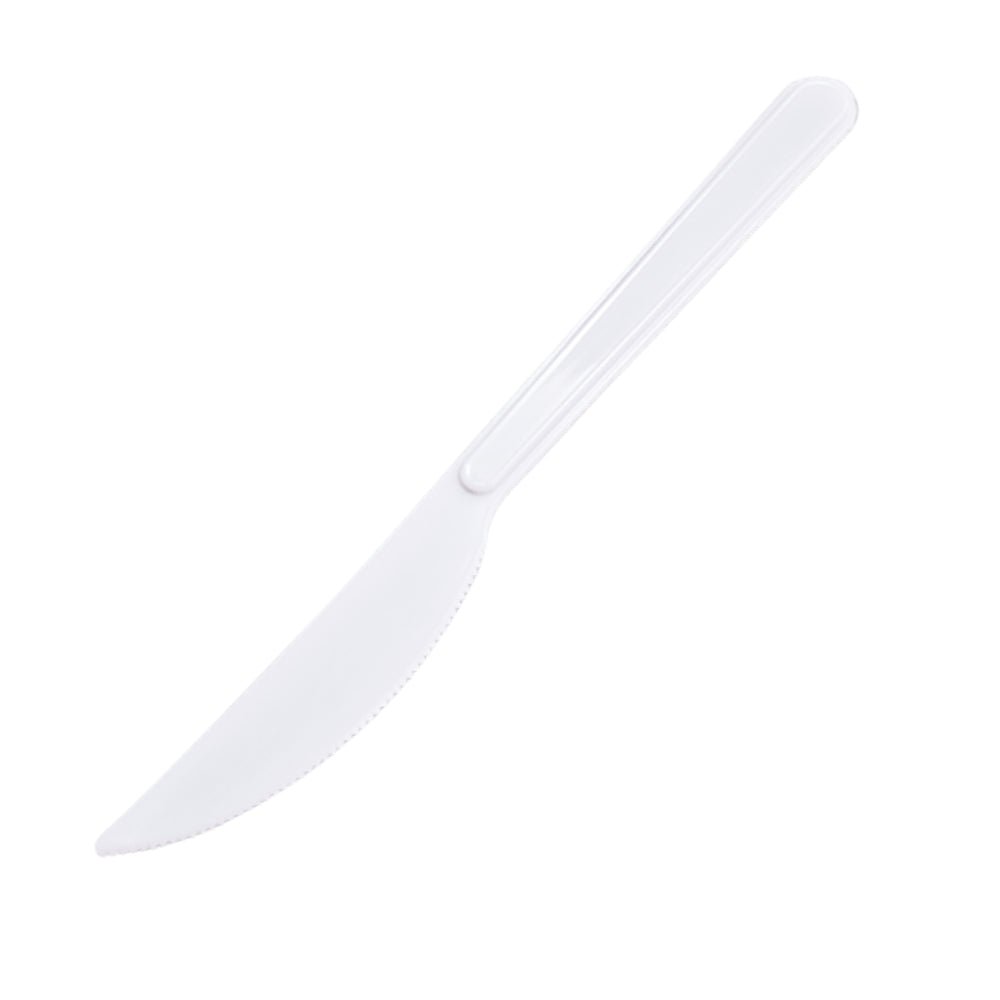 Kit de Faca para Refeição 18cm Branca Reforçada Ultra 2 Pacotes com 50 unidades - e - dona