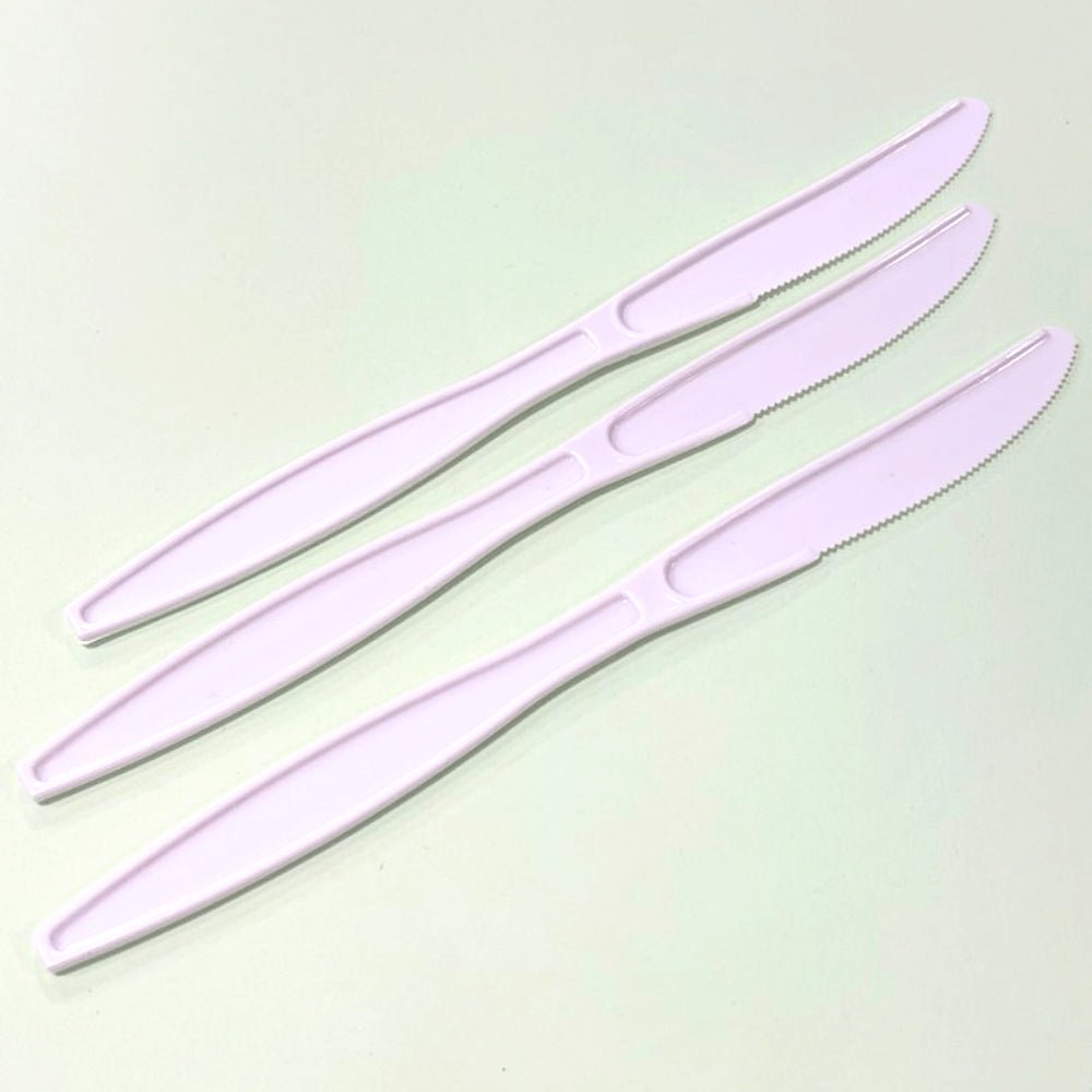 Kit de Faca para Refeição Reforçada 17,7cm Cristal Branca Mexa Bem 2 Pacotes com 50 unidades - e - dona