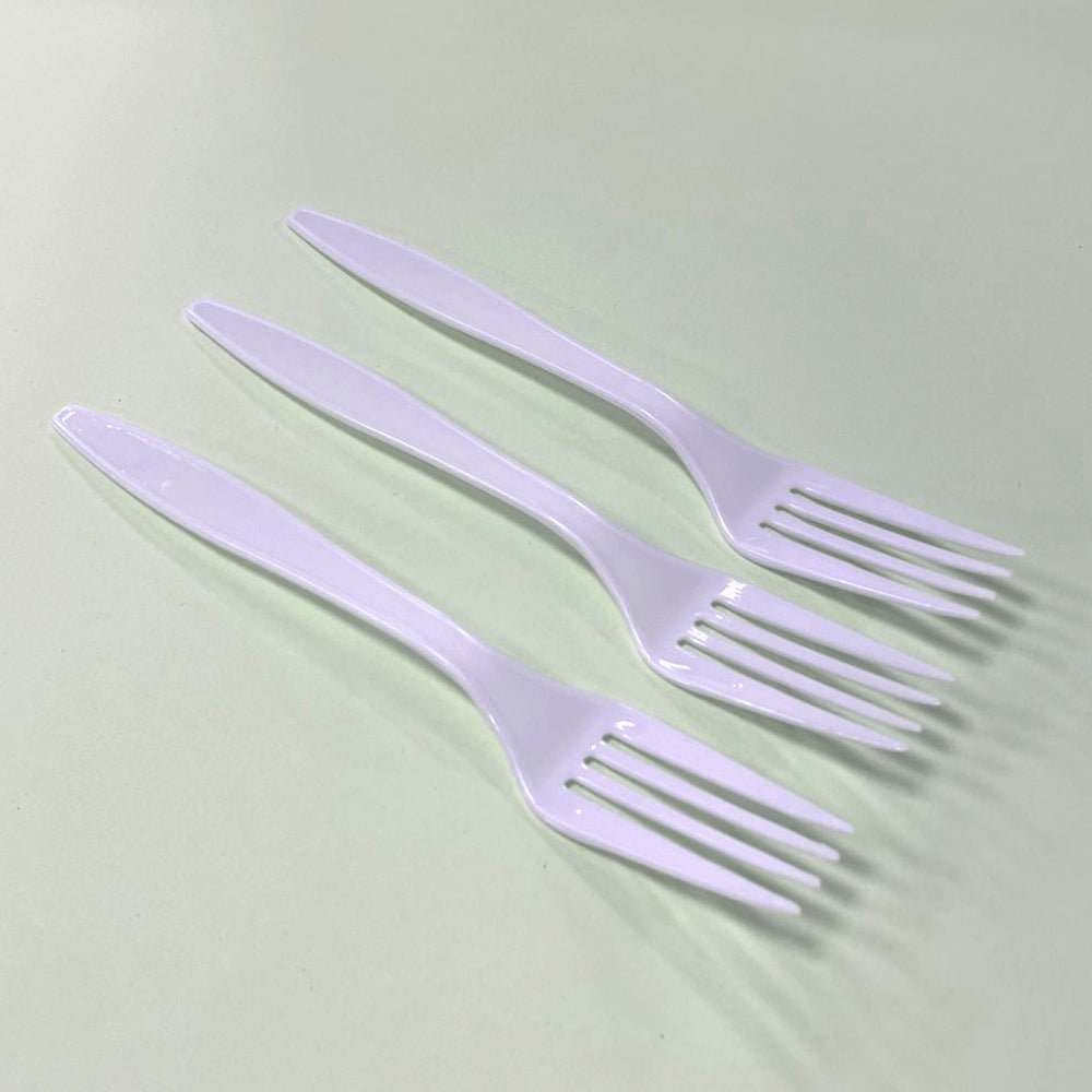 Kit de Garfo para Refeição Reforçado 17,7cm Cristal Mexa Bem 2 Pacotes com 50 unidades - e - dona