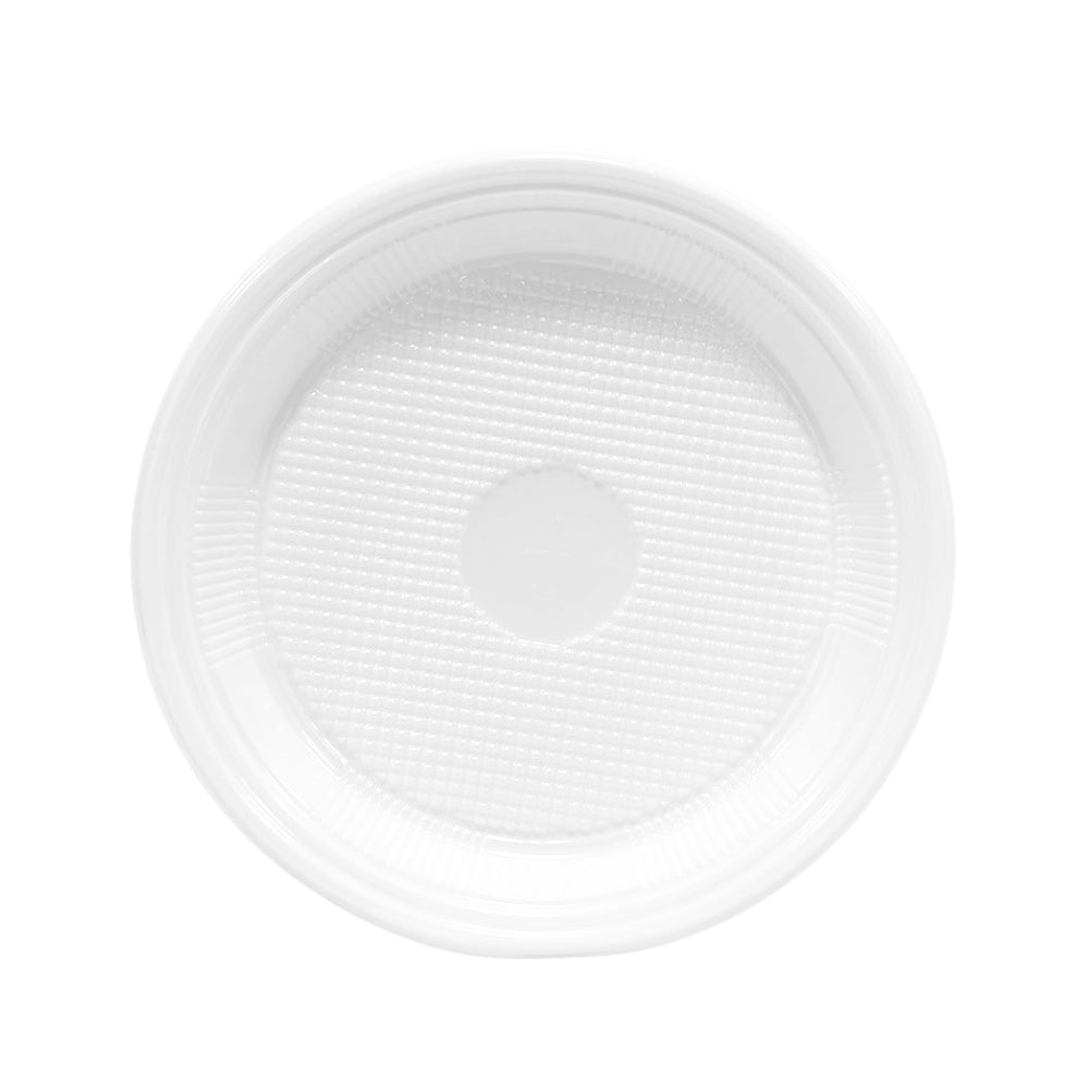 Kit de Prato Raso 15cm Branco para Sobremesa Copaza 10 Pacotes com 10 unidades - e - dona