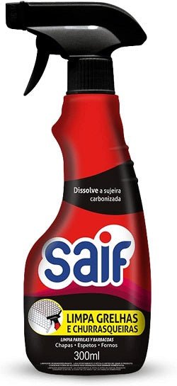 Kit Limpa Grelha e Churrasqueira 300ml + Refil Saif - e - dona