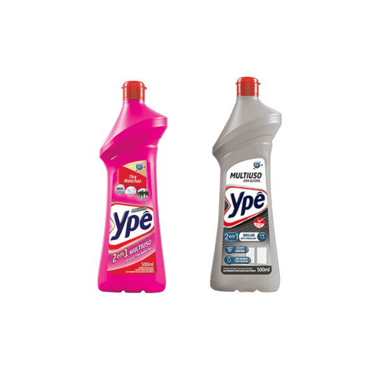 Kit Multiuso Ypê 500ml com Álcool - e - dona
