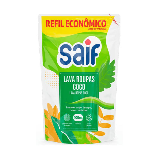 Lava Roupas Coco Sachê 900ml Saif - e - dona