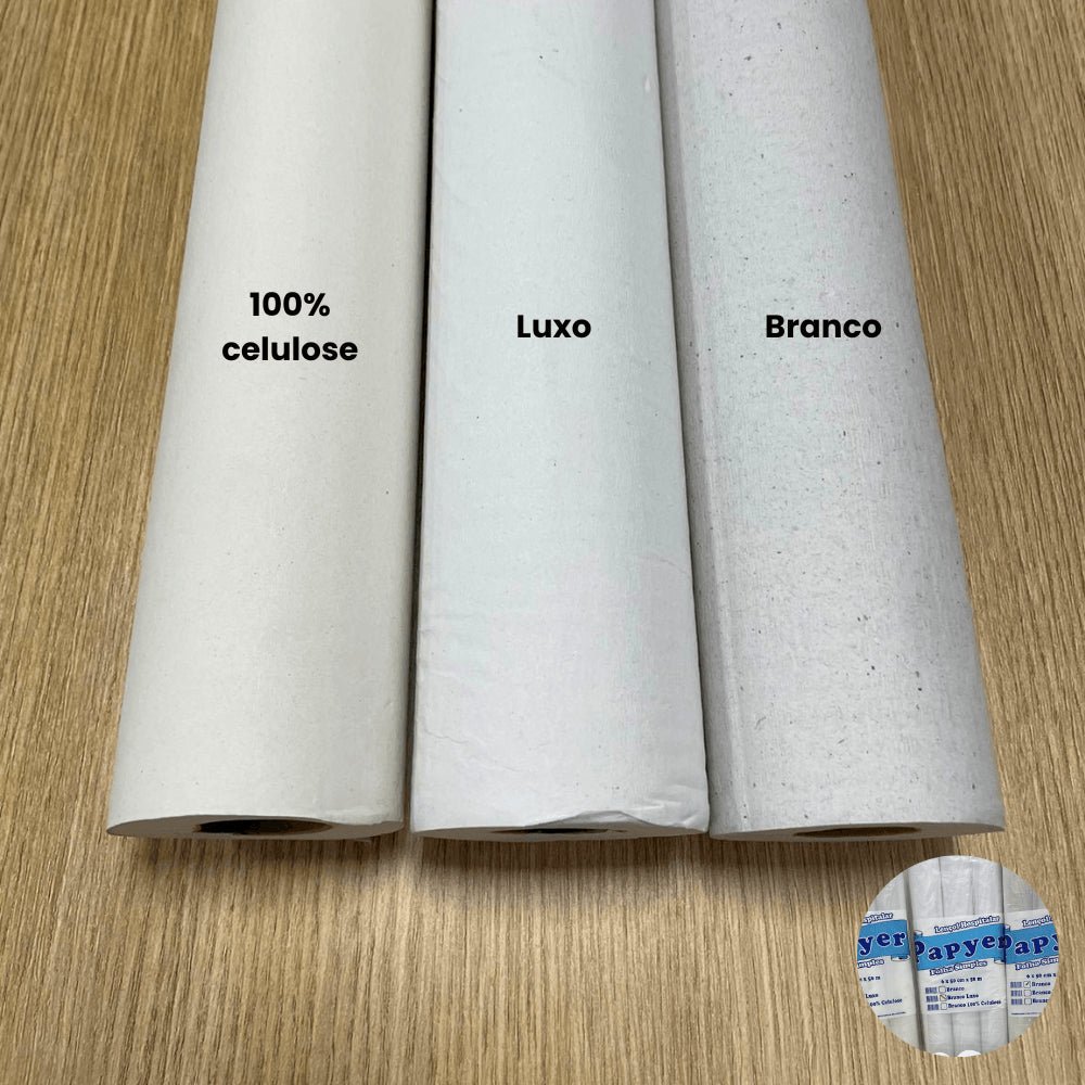 Lençol Hospitalar de Papel 50x50cm Luxo Papyer com 6 rolos - e - dona