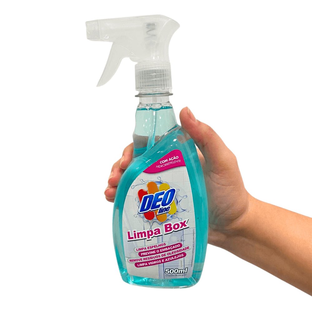 Limpa Box Multiuso Deoline 500ml Ideal para vidros, azulejos e espelhos - e - dona
