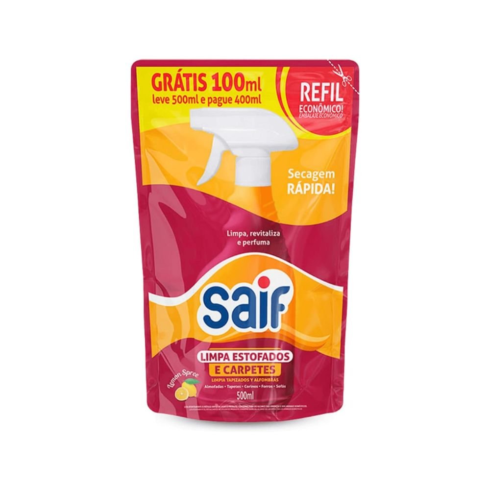 Limpa Estofados Refil 500ml Saif - e - dona