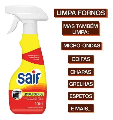 Limpa Fornos Gatilho 300ml Saif - e - dona