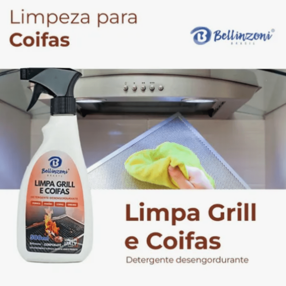Limpa Grill e Coifas 500ml Bellizoni - e - dona
