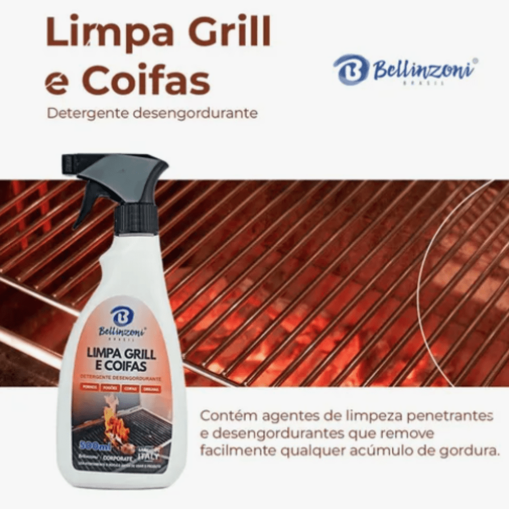 Limpa Grill e Coifas 500ml Bellizoni - e - dona
