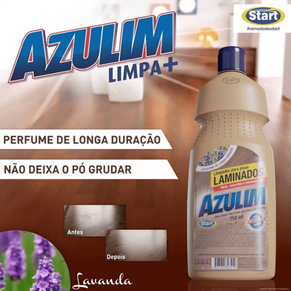 Limpa Laminados, Tacos e Assoalhos Azulim 750ml - e - dona