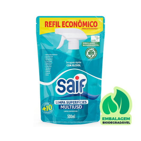 Limpa Superfícies Sachê 500ml Saif - e - dona