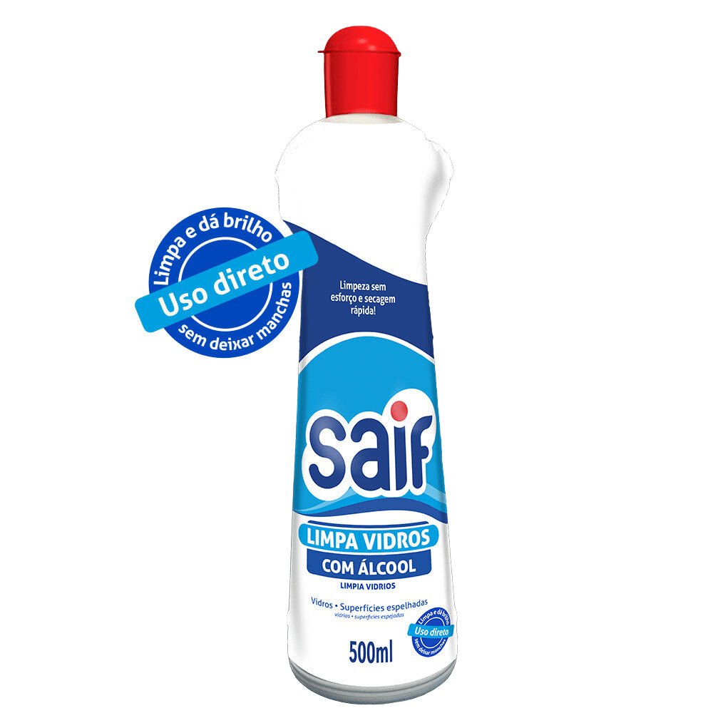 Limpa Vidro com Álcool Saif 500ml - e - dona