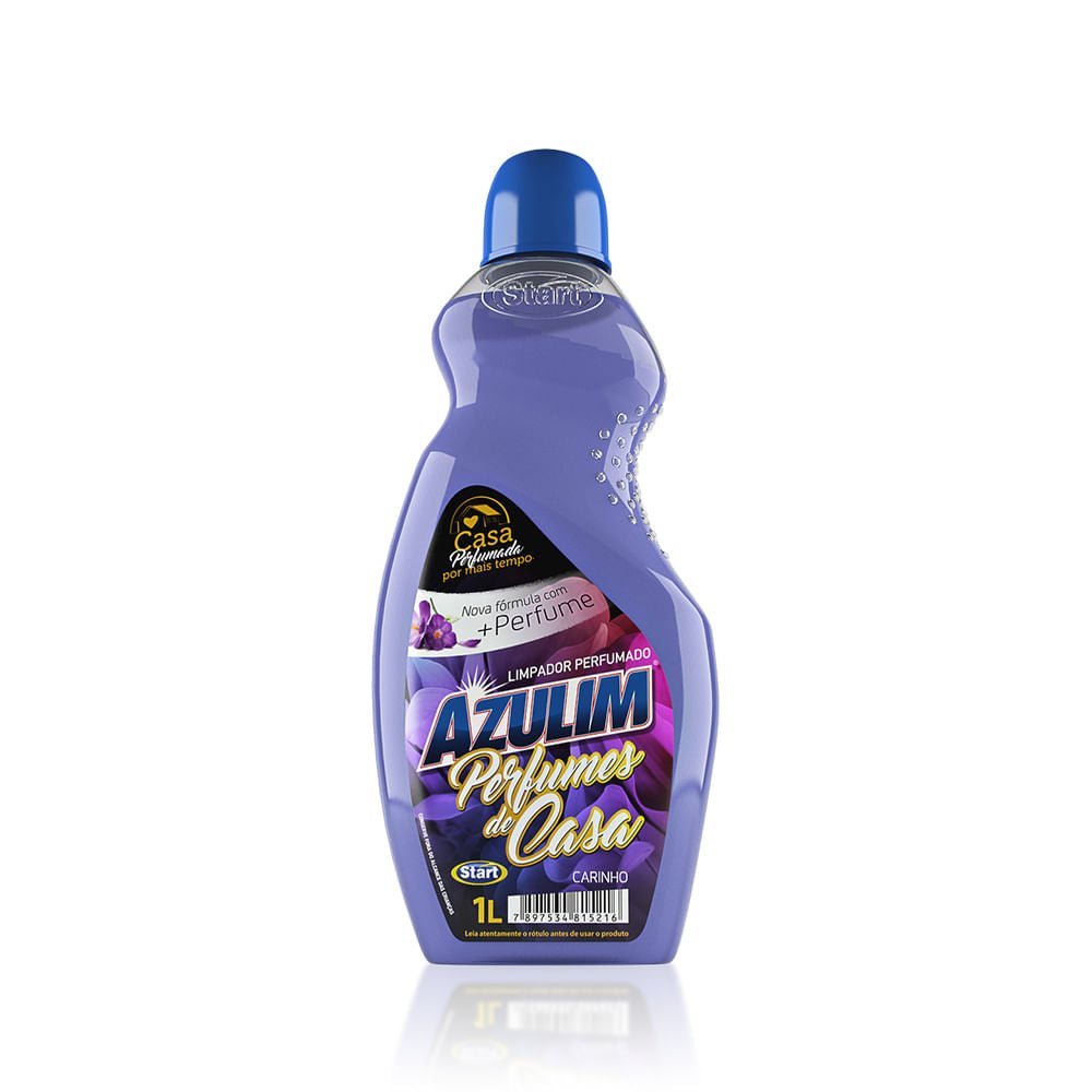 Limpador Perfumado Carinho Azulim 1 litro - e - dona