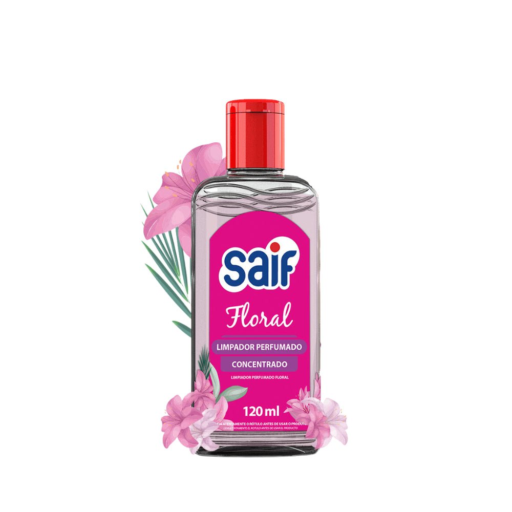 Limpador Perfumado Concentrado 120ml Floral Saif - e - dona