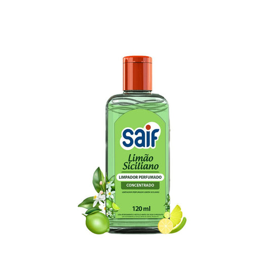 Limpador Perfumado Concentrado 120ml Limão Siciliano Saif - e - dona