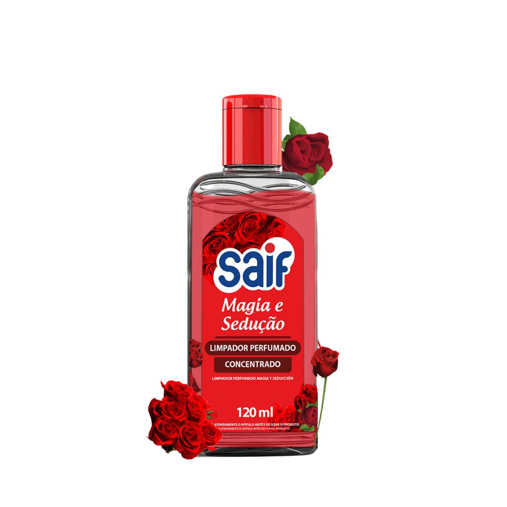 Limpador Perfumado Concentrado 120ml Magia e Sedução Saif - e - dona