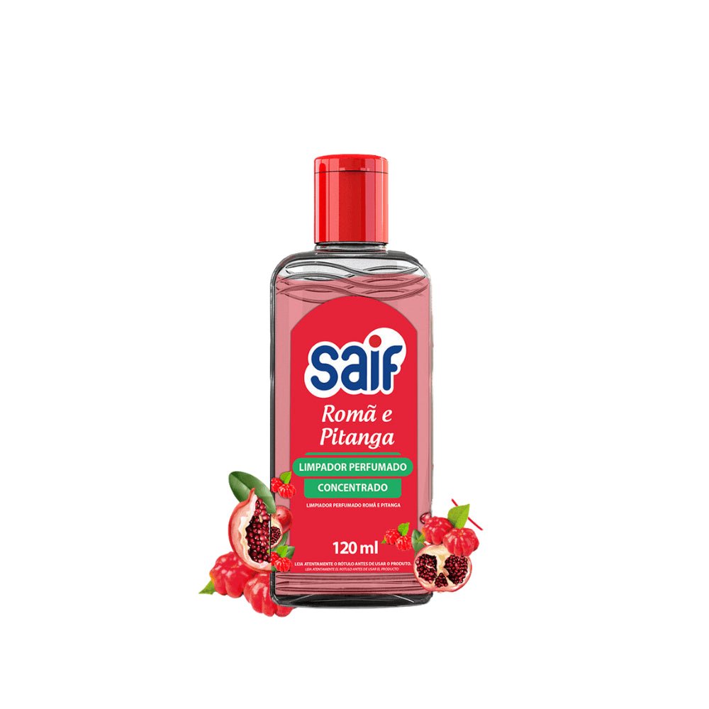Limpador Perfumado Concentrado 120ml Romã e Pitanga Saif - e - dona