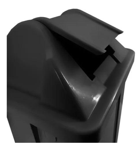 Lixeira 100L quadrada preta com tampa basculante Q100P JSN - e - dona