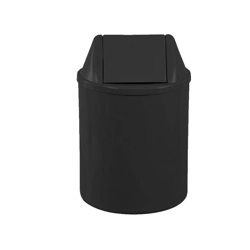 Lixeira 12L redondo Preto com tampa basculante JSN EB9P - e - dona