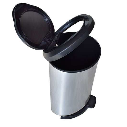 Lixeira 45L com pedal borda trava saco Arqplast - e - dona