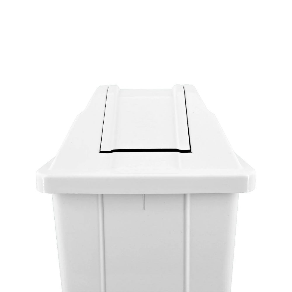 Lixeira 60L quadrada branca com tampa basculante JSN - e - dona