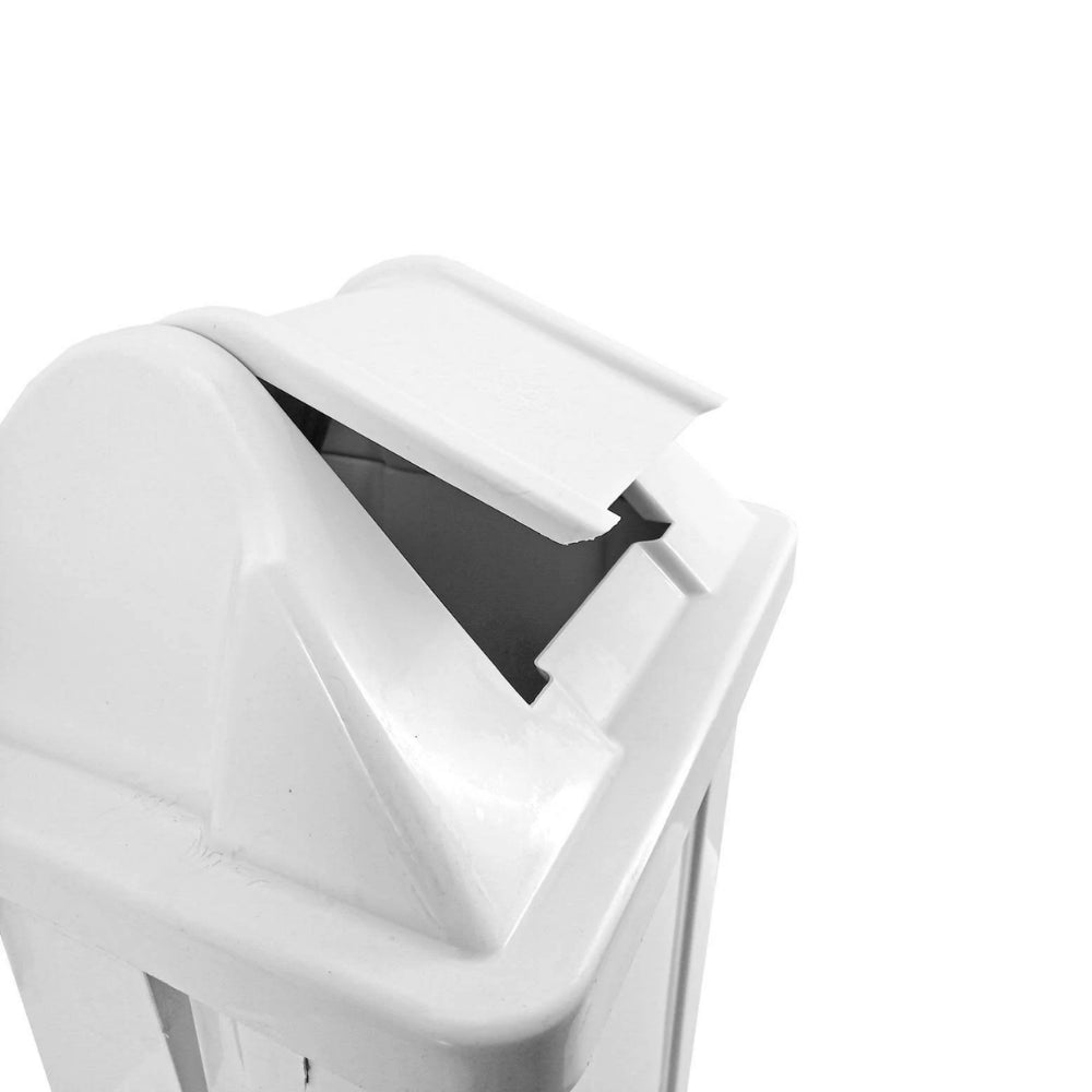 Lixeira 60L quadrada branca com tampa basculante JSN - e - dona