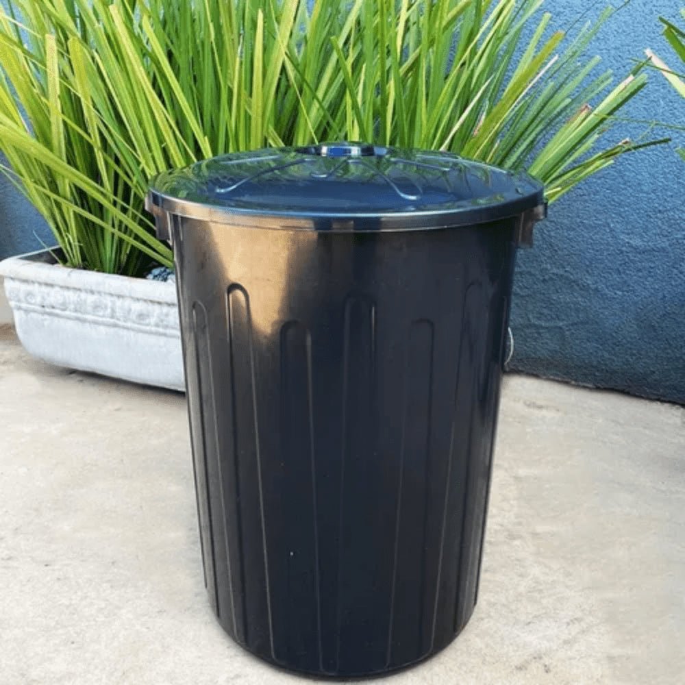 Lixeira 65L redonda com tampa para condomínios, coletas Arqplast Cores Diversas - e - dona
