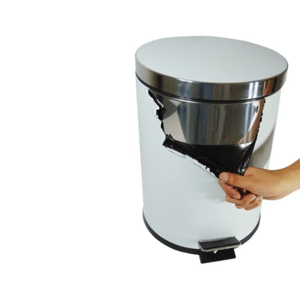 Lixeira de aço inox 12L com pedal JSN - e - dona
