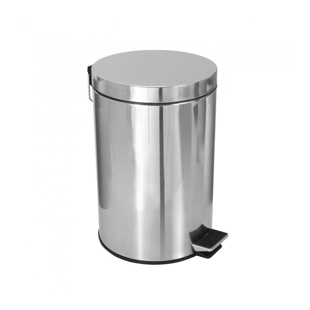 Lixeira de aço inox 12L com pedal JSN - e - dona