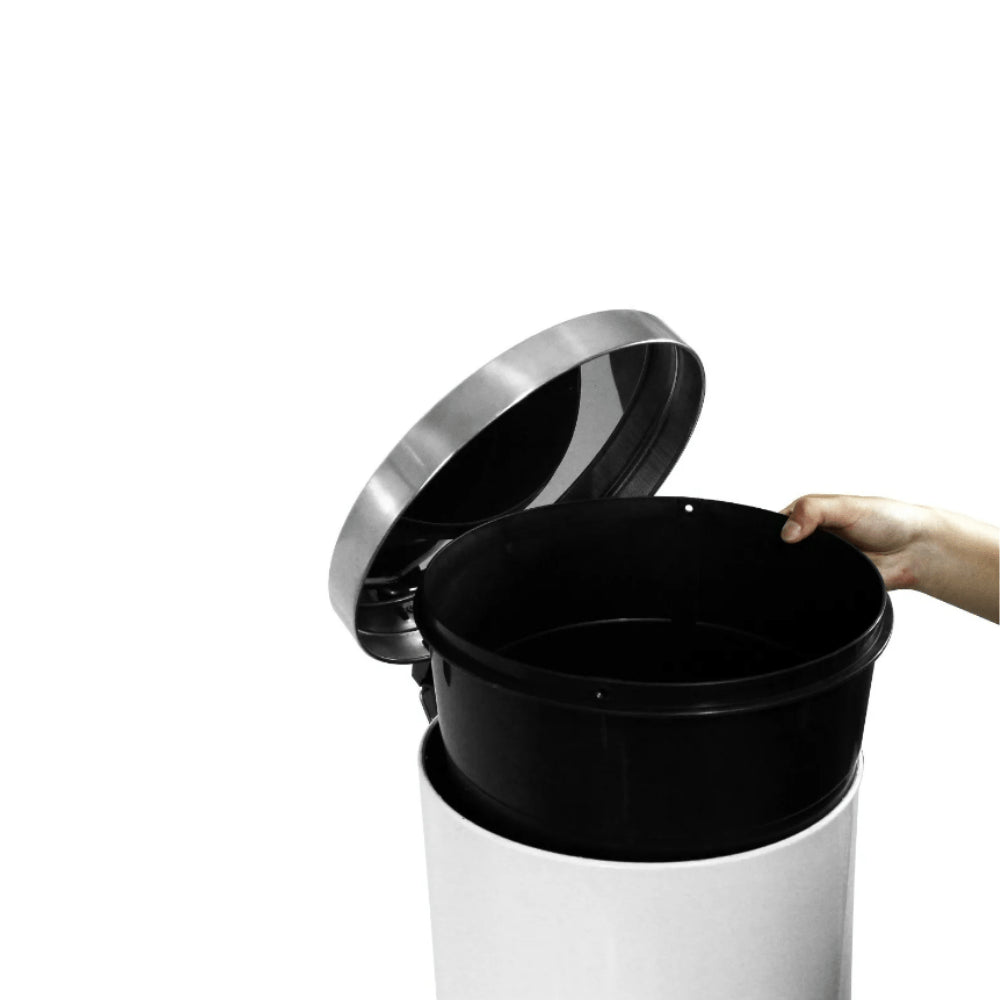 Lixeira de aço inox 12L com pedal JSN - e - dona