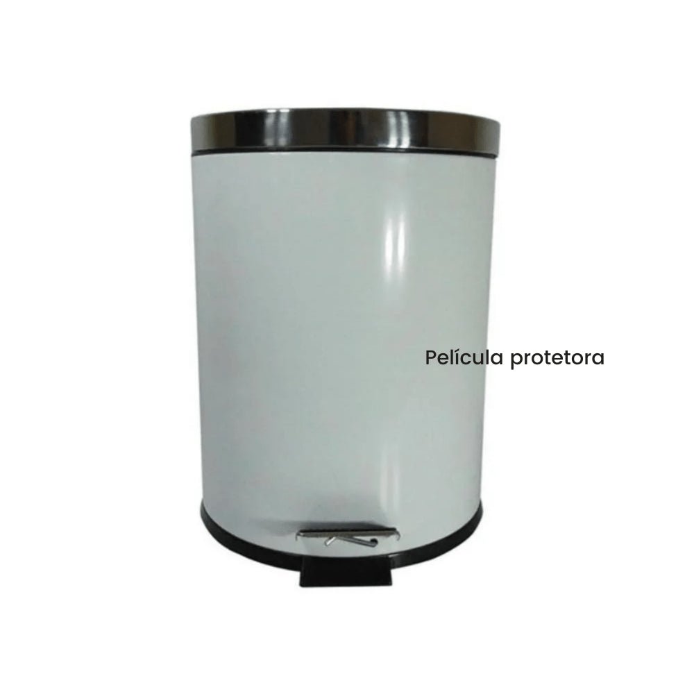 Lixeira de aço inox 12L com pedal JSN - e - dona