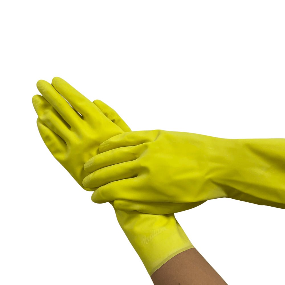Luva de Látex Amarela Forrada Mucambo Pro 280 C.A 11.872 - e - dona